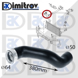 Маркуч турбо Audi A3 Ford Galaxy Seat Alhambra Cordoba Ibiza Skoda Fabia Volkswagen Polo Sharan
